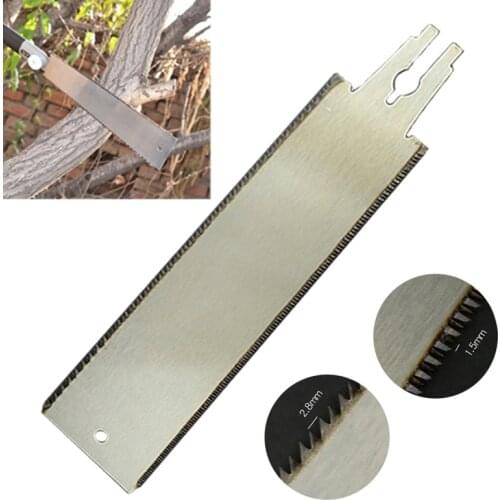 Double Sided Blade Razor Saw Blade Japanese Style Pull Saw Blade Hardwoods Pitch for Wood Cutting Gardening Tool