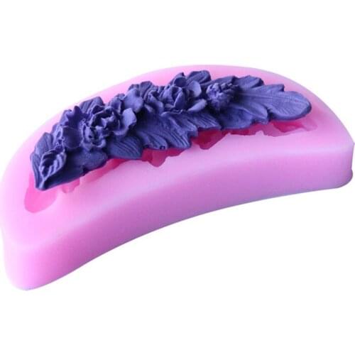 Moon Shape Roses Silicone Mold Fondant Cookie Chocolate Mould Candy Cake Pudding Muffin Molds DIY Cake Decorating Baking Tools