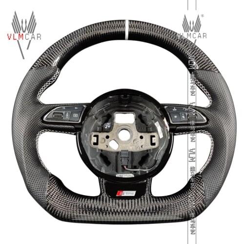 Private Custom Carbon Fiber Steering Wheel for Aud i A3 A4 A7 Sline