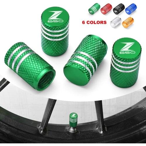 Motorcycle Tire Air Valve Caps Moto Wheel Tyre Dust Stems Cover For Kawasaki Z650 Z 650 2017 2018 2019 2020 2021 CNC Accessories