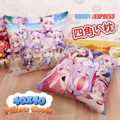 Hobby Express Azur Lane 40x40cm Square Anime Dakimakura Throw Pillow Cover FBZ637