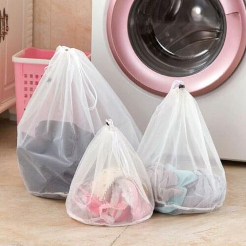 3 Size Washing Laundry Bag Clothing Care Foldable Protection Net Filter Underwear Bra Socks Underwear Washing Machine Clothes