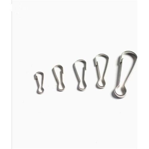 Metal Snap Clips Hooks Loaded Clasp Keyring Buckle Hardware Accessories for Bag Chain Metal Small Buckle Zhu Dan Buckle