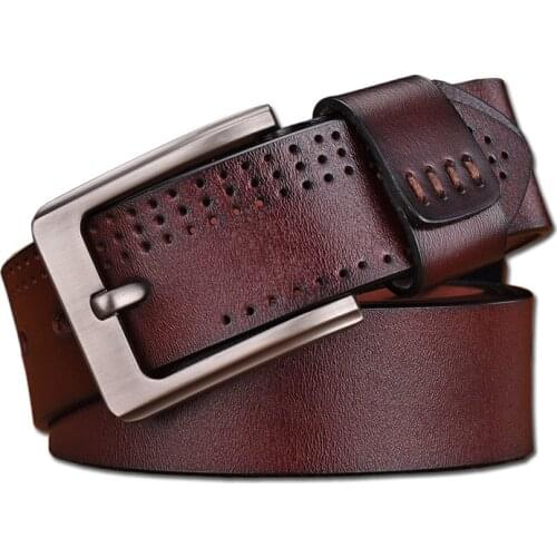 Mens genuine leather belt luxury brand belts for mens High Quality Cowhide Male Strap Hot Cummerbunds ceinture homme