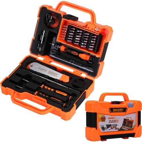 JAKEMY 45 in 1 Professional Precision Screwdriver Set Multitool Opening Tools for Cellphone Computer Electronic Maintenance