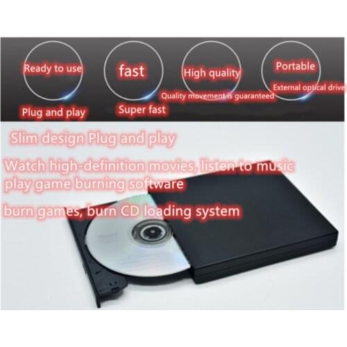 New computer two-way mobile usb external burning optical drive notebook drive universal disc CD player