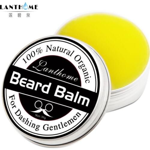 New Natural Beard Oil Balm Moustache Wax for styling Beeswax moisturizing smoothing gentlemen beard care