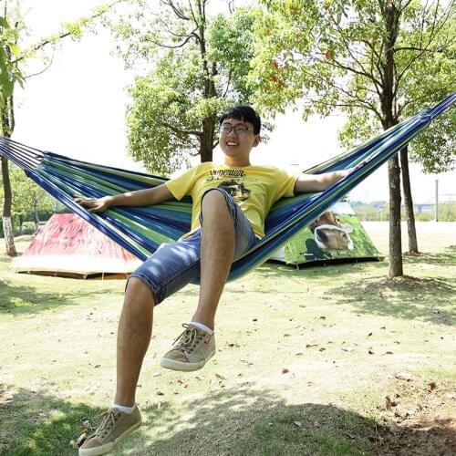 Hiking Camping 190x150cm Hammock Portable Nylon Safety Parachute Hanging Chair Swing Outdoor Camping Double Leisure Rocking Chai