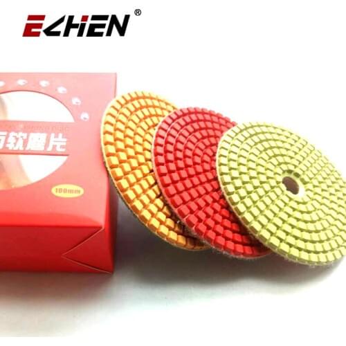 Resin hand diamond polishing pad for stone flexible wet dry use angle grinder disc