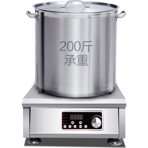 Commercial 5000W High Power Electric Induction Cooker 24H Reservation Timing Planar Soup Electric Stove 100kg Stand Multi Cooker