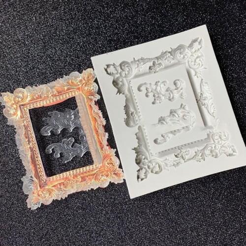 Frame Shape DIY Crystal Epoxy Mold 3D Stereo Soap Mold Silicone Molds For Soap Making Candle Tools Decorations Resin Mold