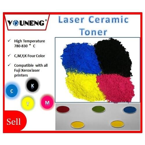Compatible laser ceramic toner for xerox 6510 6500 215 color copier,ceramic toner powder CMYK 50g/color 200g