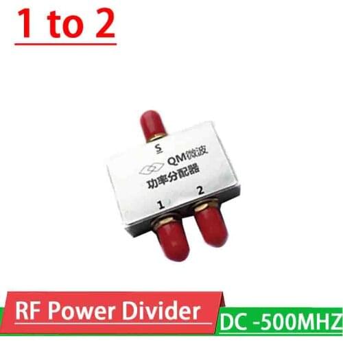 DC 500Mhz Power Divider RF power splitter 1 to 2 Power Divider Combiner f/ UHF 433Mhz transceiver Ham Radio amplifier