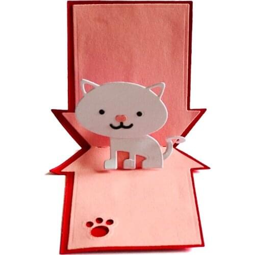P15D Cat House Carbon Steel Cutting Dies DIY Scrapbooking Photo Album Embossing Paper