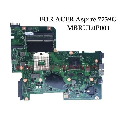 High quality AIC70 REV2.0 For ACER Aspire 7739G Laptop Motherboard MBRUL0P001 HM55 PGA989 DDR3 100% Fully Tested