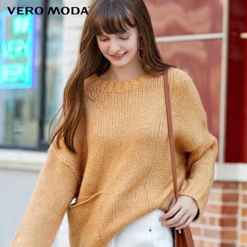 Vero Moda Womens Crew Neck Rib Loose Knit Sweater | 319413532