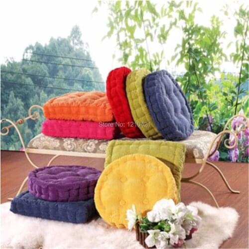 1Pcs Free shipping 40x40cm Round Soft Warm Thickened Corduroy Seat Chair Cushions Mat Pads for Chair Couch Floor