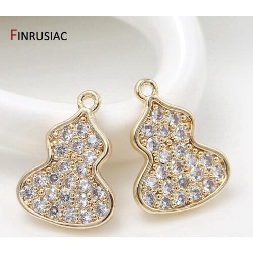 2020 New Trendy 2 Types Gourd Shape Charms Pendants For DIY Making Earrings Necklaces Bracelets Jewellery Accessories