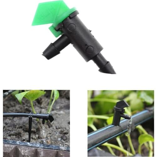 400pcs/pack 4L 8L 16L/H Flag Drip Emitters Outlet Barb Micro Tubing Drip Irrigation Fittings Take Apart Dripper N206