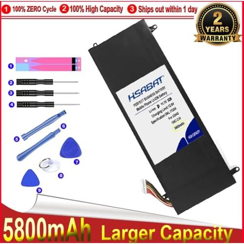 HSABAT 0 Cycle 5800mAh GNC-C30 Battery for GIGABYTE U2442 U24F P34G U2442N U2442S U2442V U24 U24T U2442T V1 V2 Accumulator