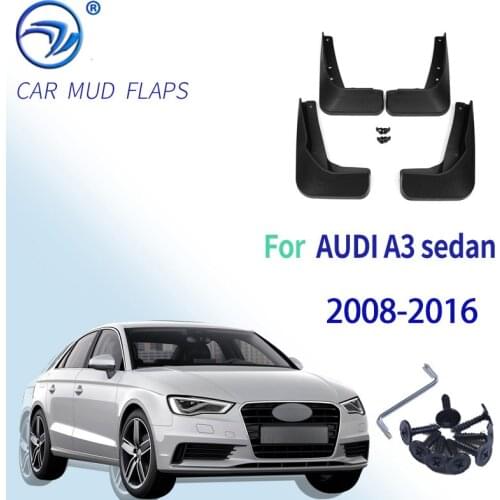 Front Rear Mud Flaps for AUDI A3 sedan 2013 2014 2015 2016 Splash Guards Fender Mudflaps Mudguards Car Accessories