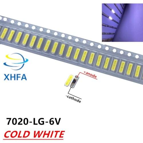 For LG LED LCD Backlight TV Application LED Backlight 1W 6V 7020 Cool white LED LCD TV Backlight TV Application BD72C 500pcs
