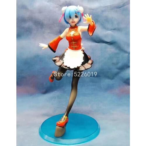 23cm Re:ZERO Starting Life in Another World Rem Anime Figure Rem Chinese Style Action Figure Rem Maid Figure Model Doll Toys