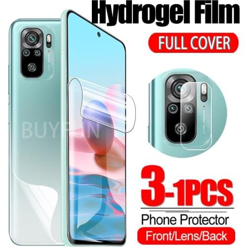 For Redmi Note 10 Pro Front /Back Hydrogel Film Camera Glass For Xiaomi Redmy Note10 Pro Max 10s Safety Film Redmy Note10Pro