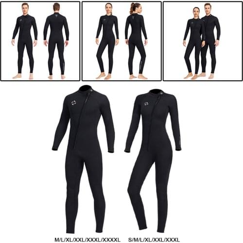 Diving Wetsuit Front Zip Swim Wet Suit Long Sleeve Diving Suit Rash Guard