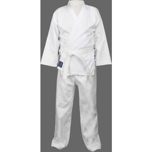Quality Dobok child adult karate uniform suit WTF Taekwondo kick boxing MMA Martial art training clothes dobok cotton polyster
