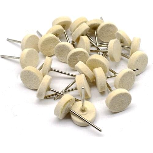 100PCS Jewelry Felt Polishing Wheel Buffing Tool Abrasive Accessories Surface Polishing Wheels For Jewelry DIY Tool