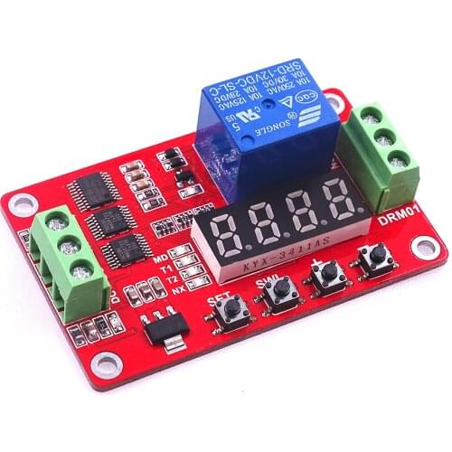 12V DC Multifunction Self-lock Relay PLC Cycle Delay Time Timer Switch Module PLC Home Automation Delay Module Board