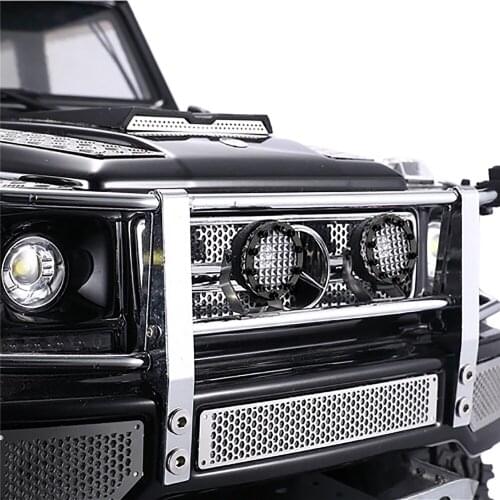 2pcs Round Spotlight Set Front Bumper Light for AXIAL SCX10 III for TRX4 TRX6 1/10 Model RC Car Accessories