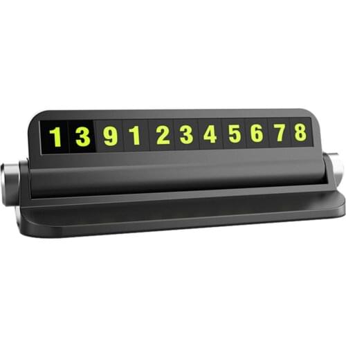 Phone Number In Car Parking License Plate Temporary Stop Sign Temporary Car Parking Card Phone Number Card Plate Hidden Switch