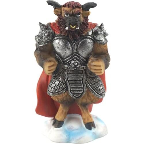 New Handmade Painted Journey To The West Bull Demon King Resin Crafts Creative Home Decortion Tourism Souvenir Gift
