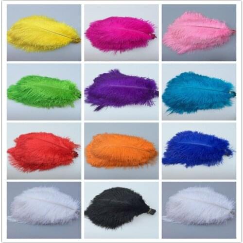 Wholesale! 50 Pcs High Quality Natural Ostrich Feathers 10-12inch / 25-30cm DIY Wedding Party Decoration Jewelry Accessories