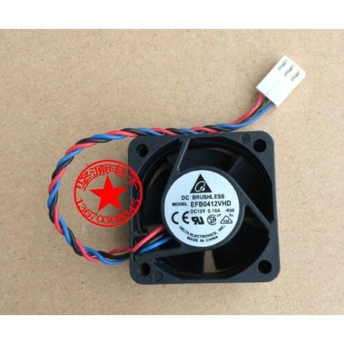Original Delta EFB0412VHD 4020 12V 0.18A 3-P ROO Three Line server inverter cooling fan