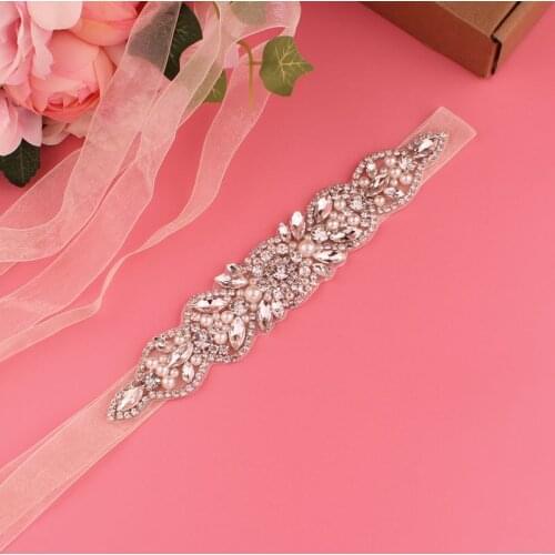 YJWSXF bridal belt womens belt wedding dress belt rhinestone belt dinner belt wedding accessories