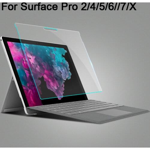 Ultra Thin 9H Screen protector for Microsoft Surface Pro 7 6 5 4 12.3inch Surface 2 3 Pro 3 12" Pro X Tablet Tempered Glass Film
