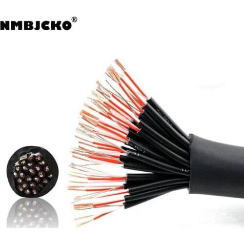 High quality NMBJCKO Series 24 channel way Balanced Audio Multicore Cable Snake for stage Multimedia audio cable with 15M