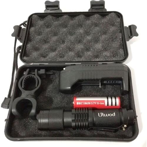 Zoom XM-L2 U3 Led Flashlight Torch Outdoor for Camping 5 Mode 1000 Lumens Bulbs 18650 Rechargeable Battery Aluminum Waterproof