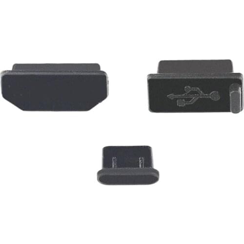 3Pcs/Set Silicone Dust Plug for DJI Smart Controller HDMI/USB/Type-C Interface Dust Plug Cover for DJI Mavic 2 Accessories