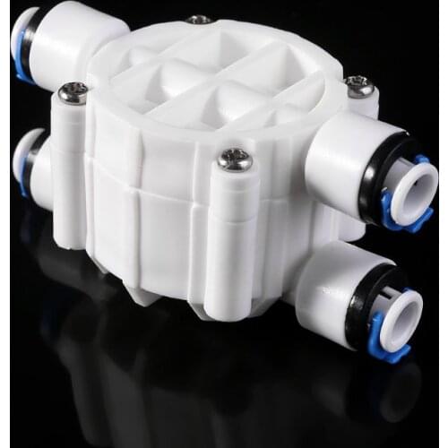 4 Way RO Auto Shut-Off Valve Switch 1/4" Water Purifier Reverse Osmosis System