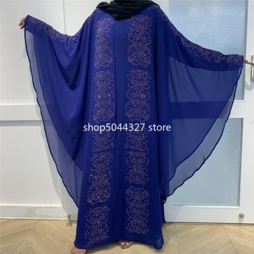 5 Colors African Dresses For Women Plus Size Dashiki Full Diamond African Clothes Abaya Dubai Muslim Dress Africa Boubou Robe