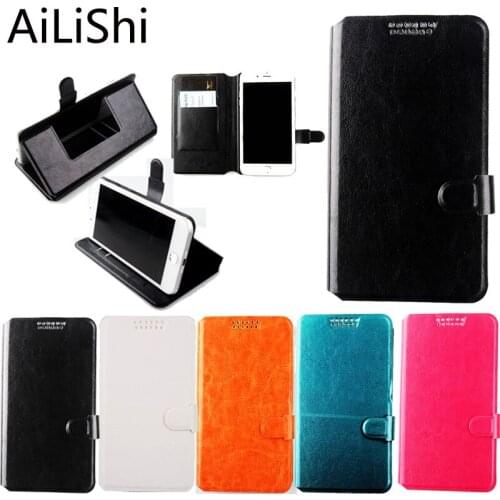 AiLiShi For Micromax Q415 Q351 Q409 Q379 / Yu Yureka Phone Case Holder Stand With Card Slot Flip Leather Case 5 Colors