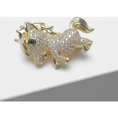 Amorita boutique Cute foal colt pin fashion flash animal brooch