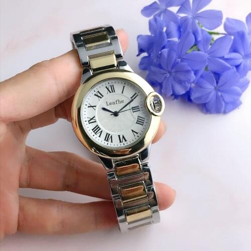 Fashion Stainless Brand Ladies Watches Butterfly Clasp Dial Diameter 36mm Quartz Watch Female Clock Montre Femme Relogios