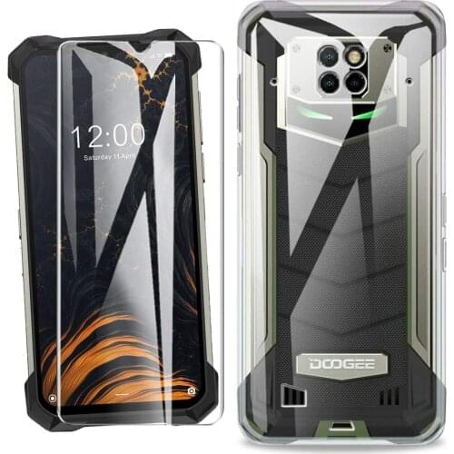 For Doogee S88 Pro Case For Doogee S88 S88 Plus Luxury Soft TPU Phone Case With Tempered glass For Doogee S88 Pro