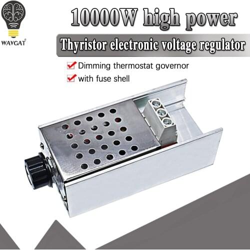 AC220V 10000 W High Power SCR BTA10 Electronic Voltage Regulator Speed Controller Digital Display For Dimming Speed Thermostat