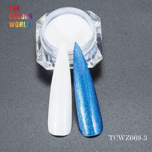 TCWZ669-3 Excellent effect of Mirror Pigment Blue,Yellow color pearlescent powder Color shifting magic pigment